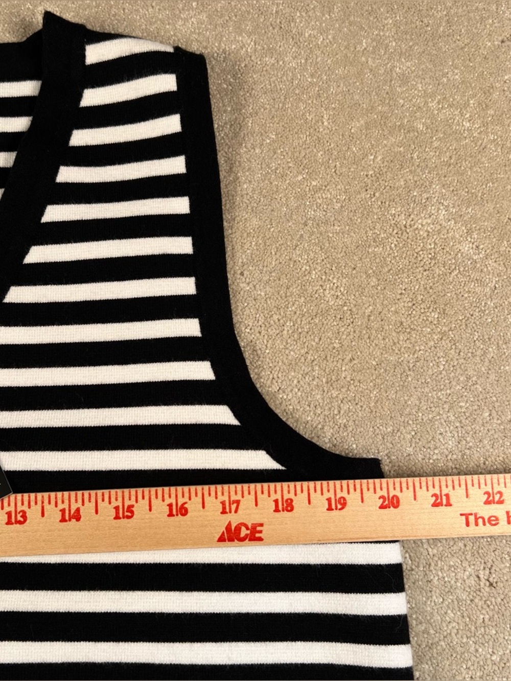 Sweater Vest and Skirt‎ Set Stripes Maxi Gold Buttons Black & White Truth NWT XL - Picture 9 of 16